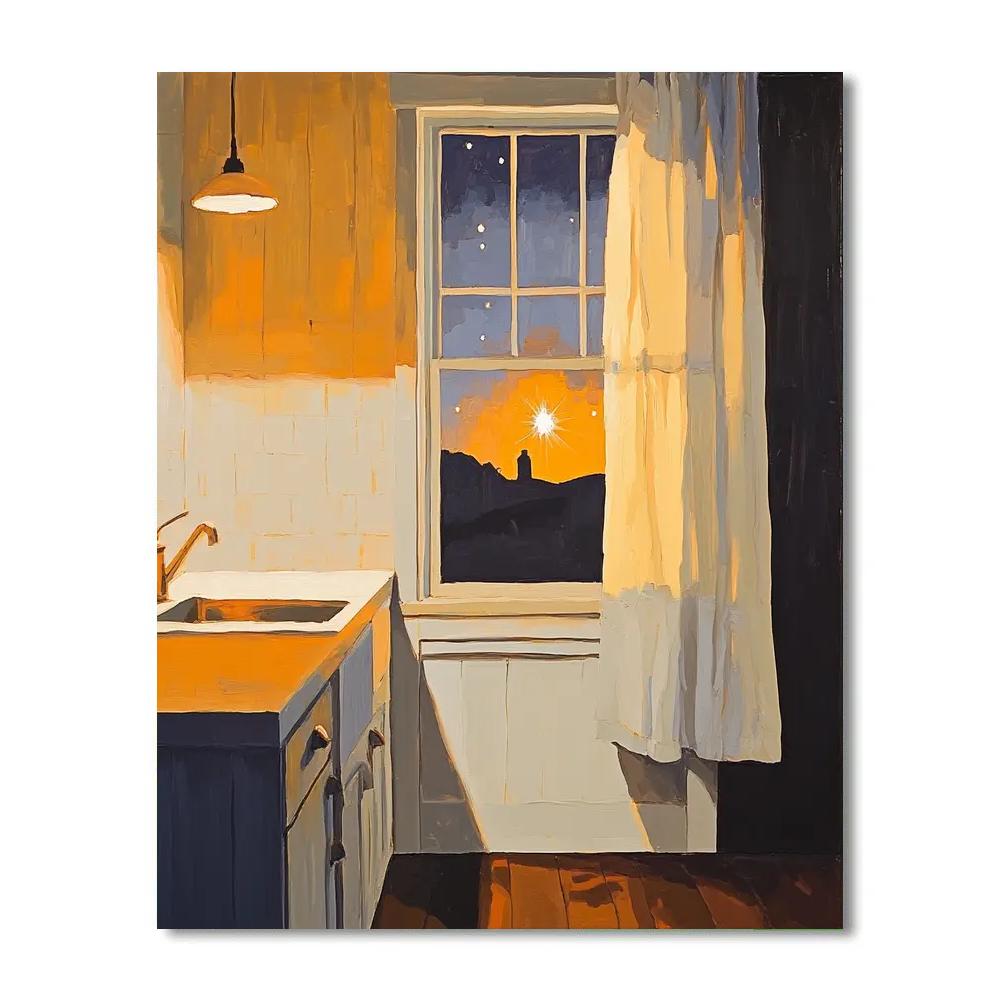 Bonnard Inspired Kitchen Window And Venus paint by color