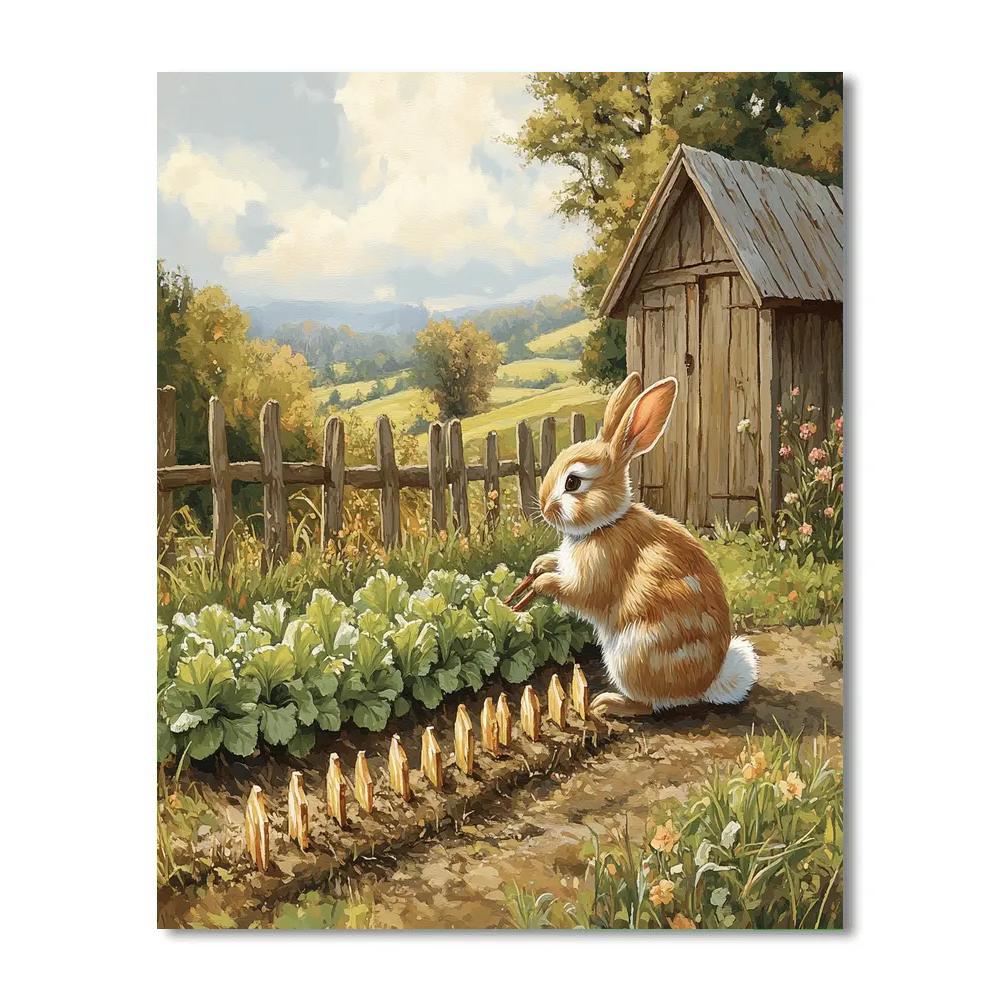 Rabbit Garden Planning Disney Inspired Paint by numbers kits