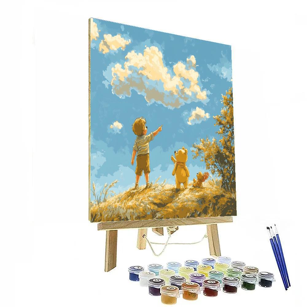 Christopher Robin And Pooh Cloud Stories Disney Inspired Paint by numbers kits