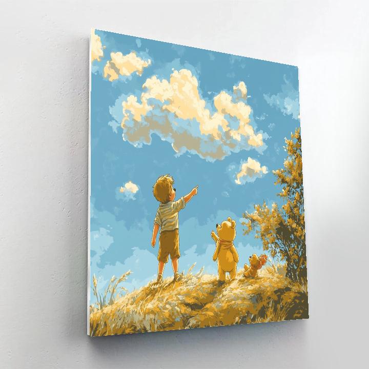 Christopher Robin And Pooh Cloud Stories Disney Inspired Paint by numbers kits