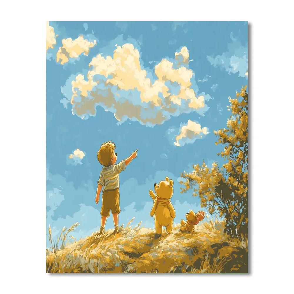 Christopher Robin And Pooh Cloud Stories Disney Inspired Paint by numbers kits