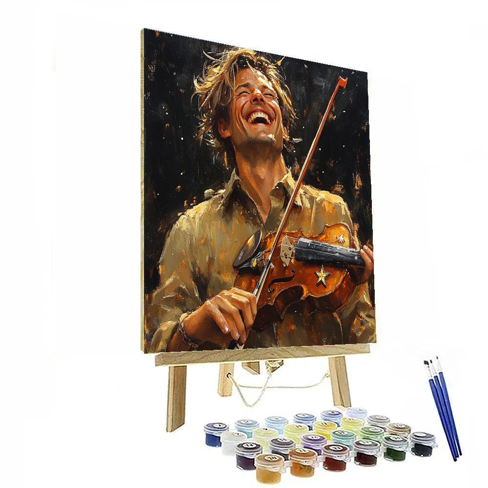 Frans Hals Inspired Merrymaker With Violin Number painting