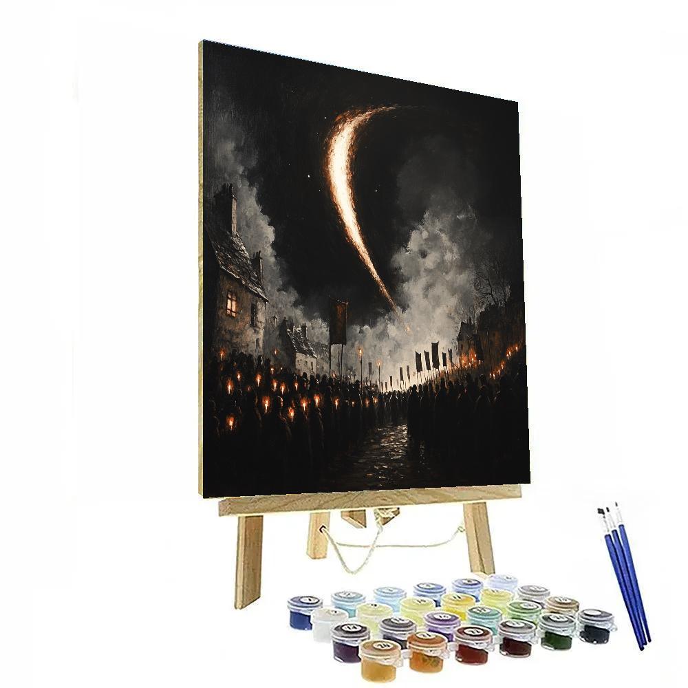 Goya Inspired Procession Under Comet Paint by numbers kits