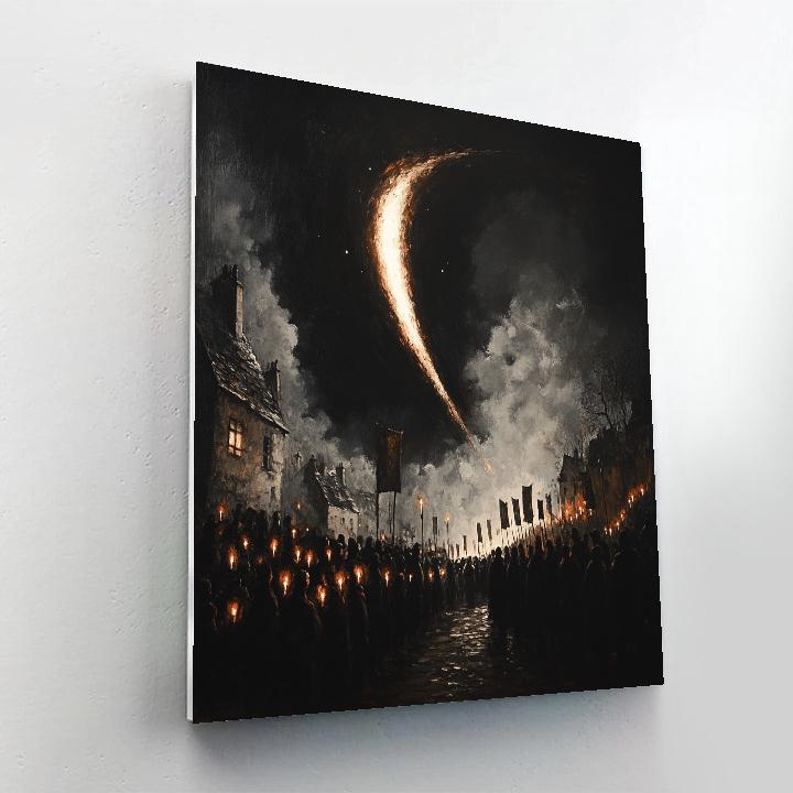 Goya Inspired Procession Under Comet Paint by numbers kits