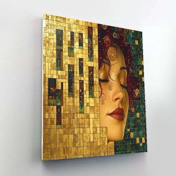 Klimt Inspired Golden Citylights DIY paint by numbers