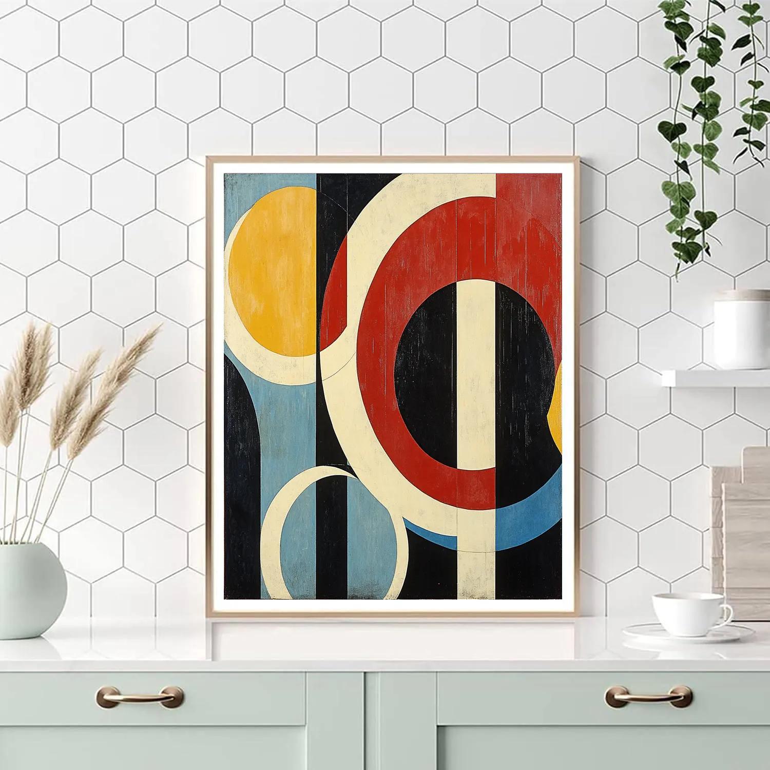 Kandinsky Inspired Weather Convergence paint by color