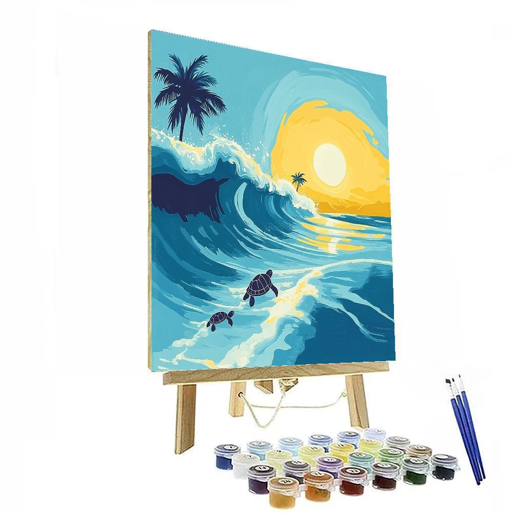 Crush Ocean Surf Disney Inspired paint by color