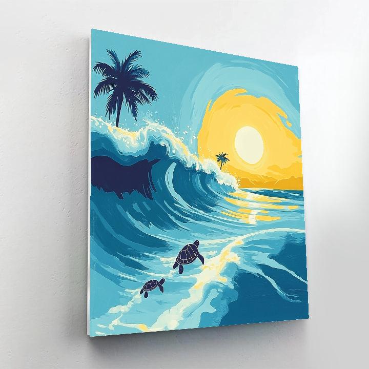 Crush Ocean Surf Disney Inspired paint by color
