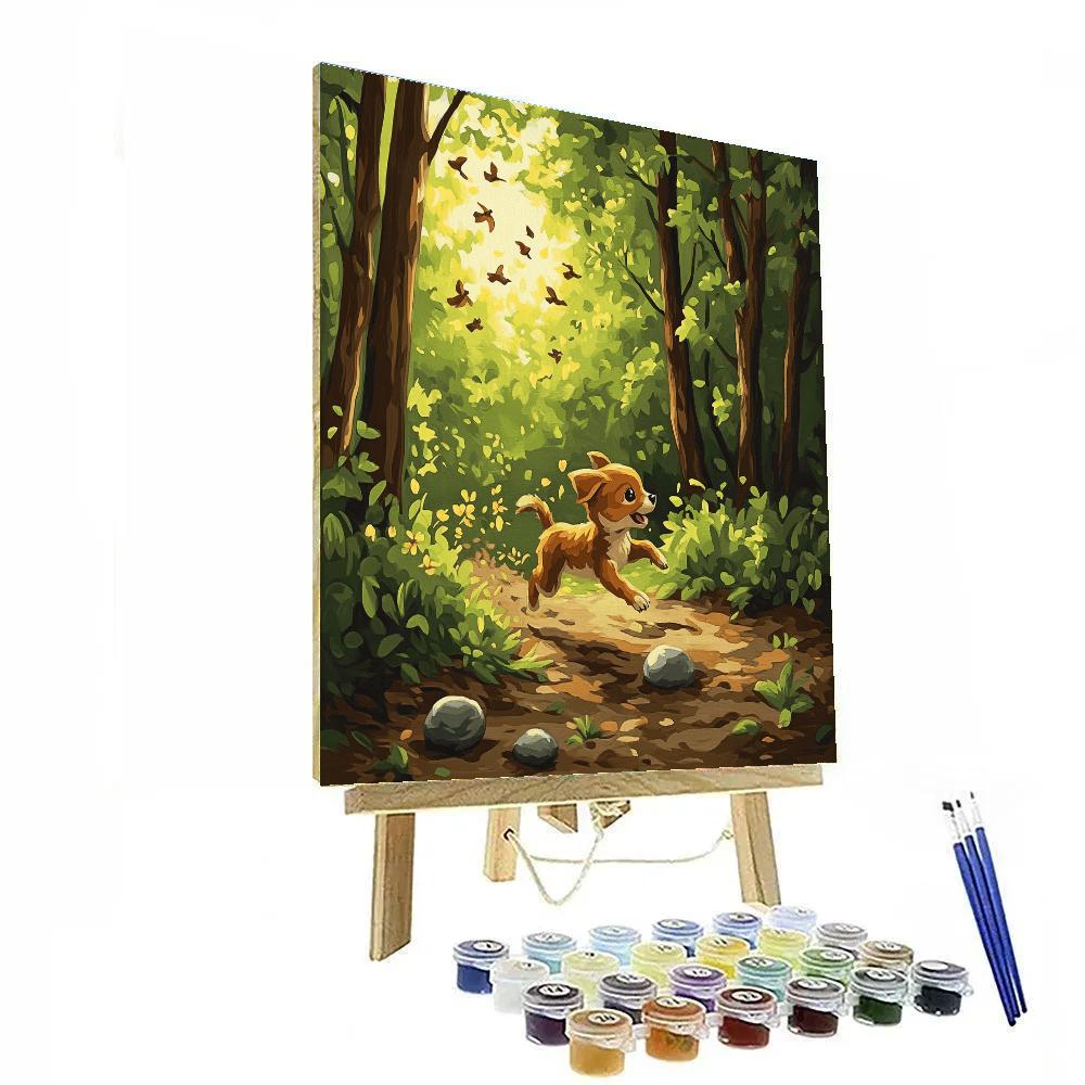Spot Forest Trail Disney Inspired Paint by numbers art