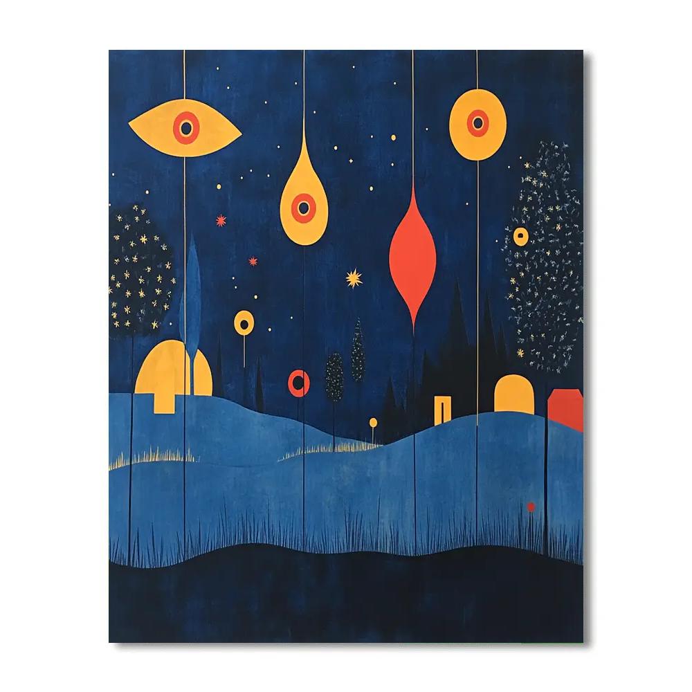 Miró Inspired Garden Constellations Paint by numbers kits