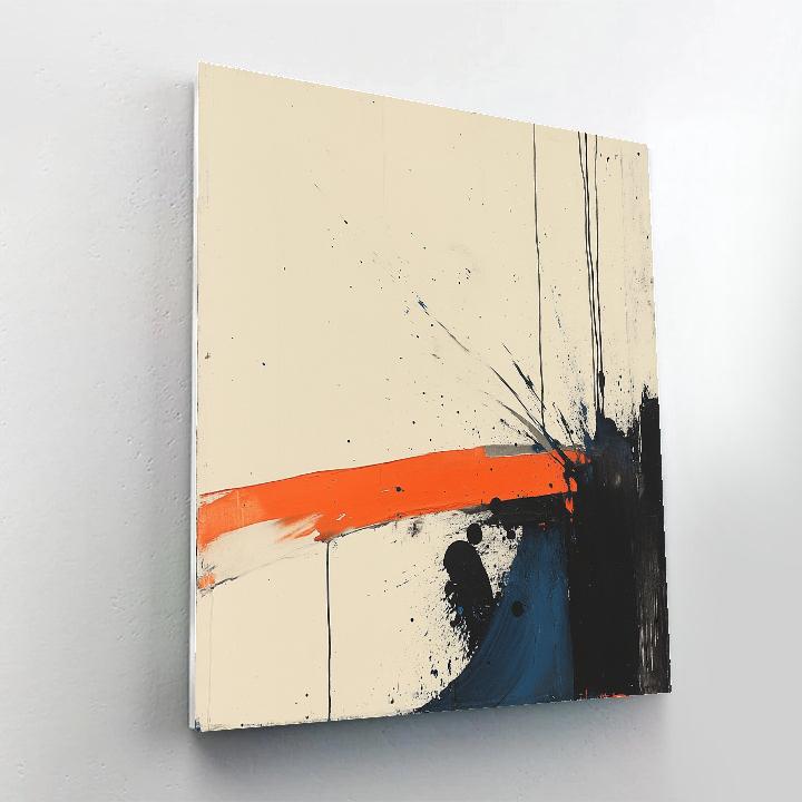 Pollock Inspired Rainstorm Over City painting number kit