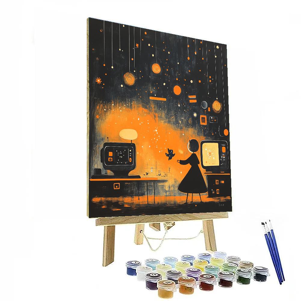 Edna Mode And Jack Jack Cute Moment Disney Inspired Numbered painting kits