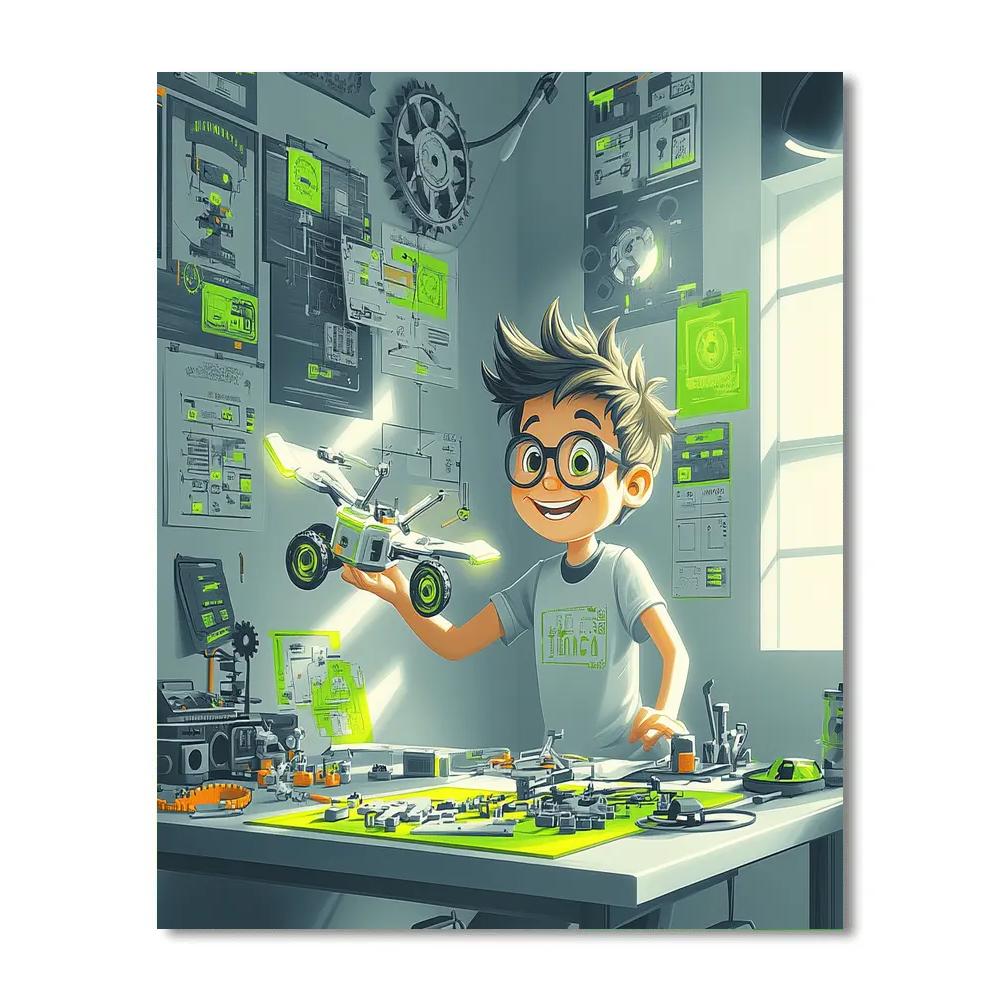 Syndrome Silly Blueprint Disney Inspired Paint by numbers kits