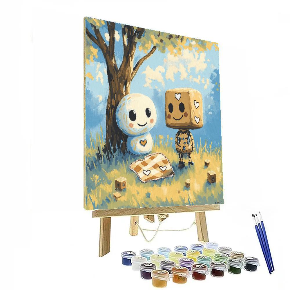 Forky And Woody Friendship Patch Disney Inspired Painting by numbers kit