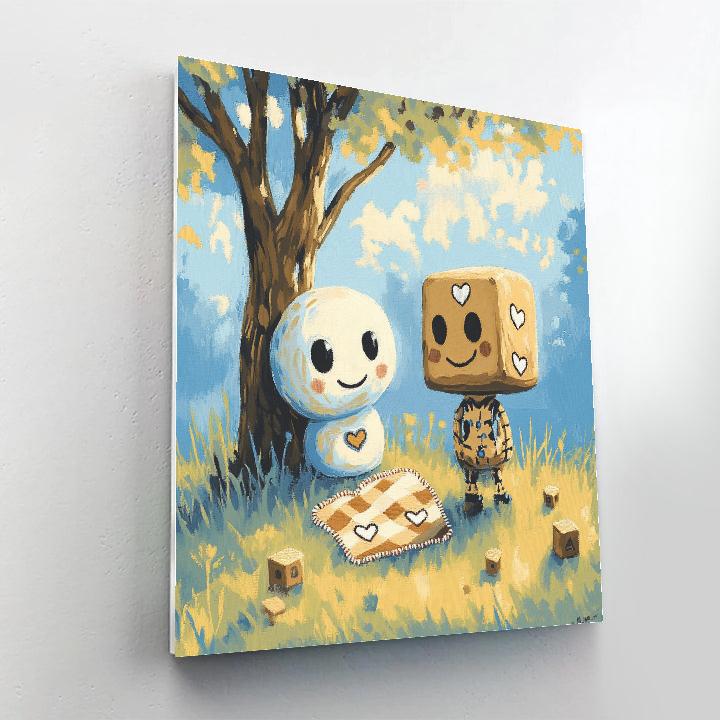 Forky And Woody Friendship Patch Disney Inspired Painting by numbers kit