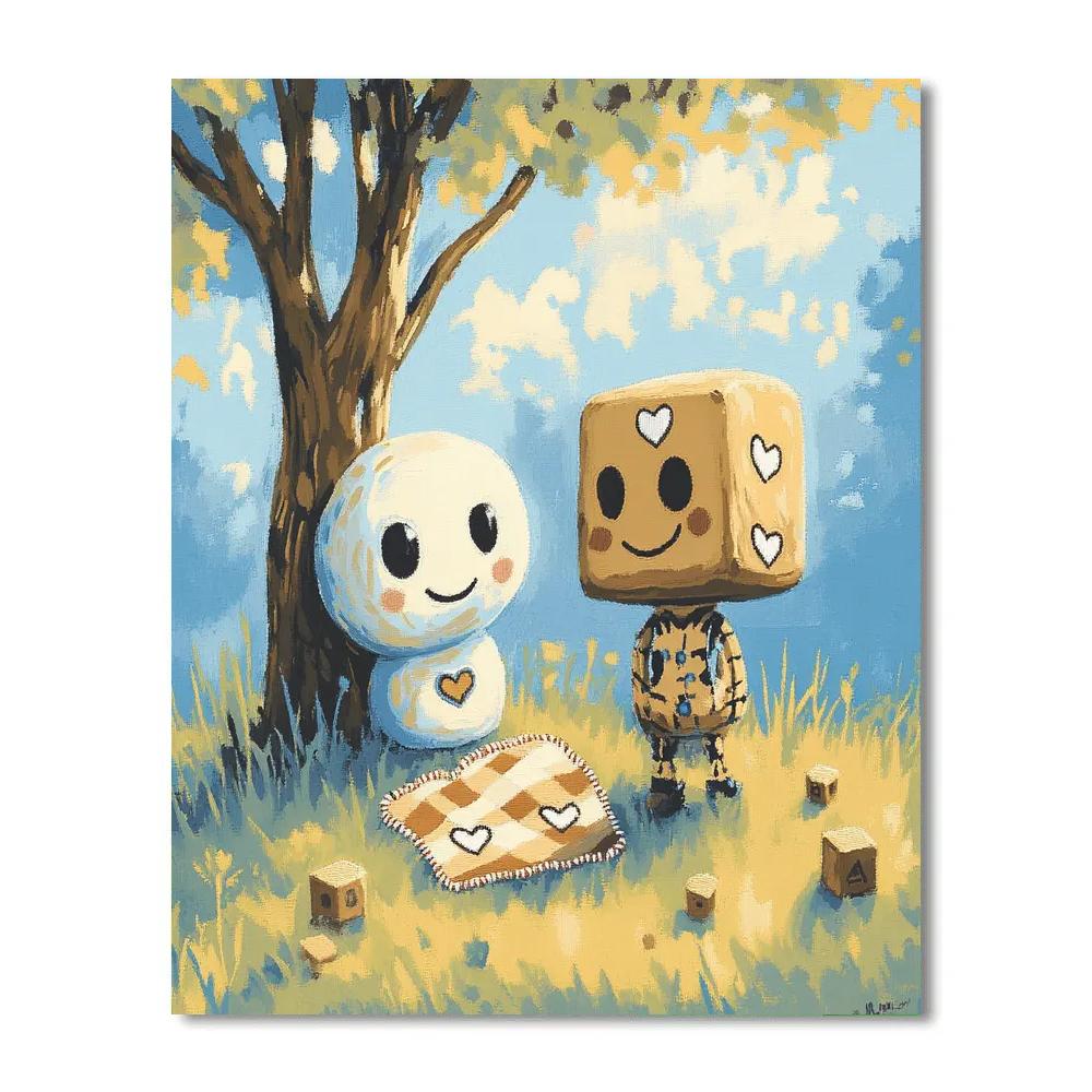 Forky And Woody Friendship Patch Disney Inspired Painting by numbers kit