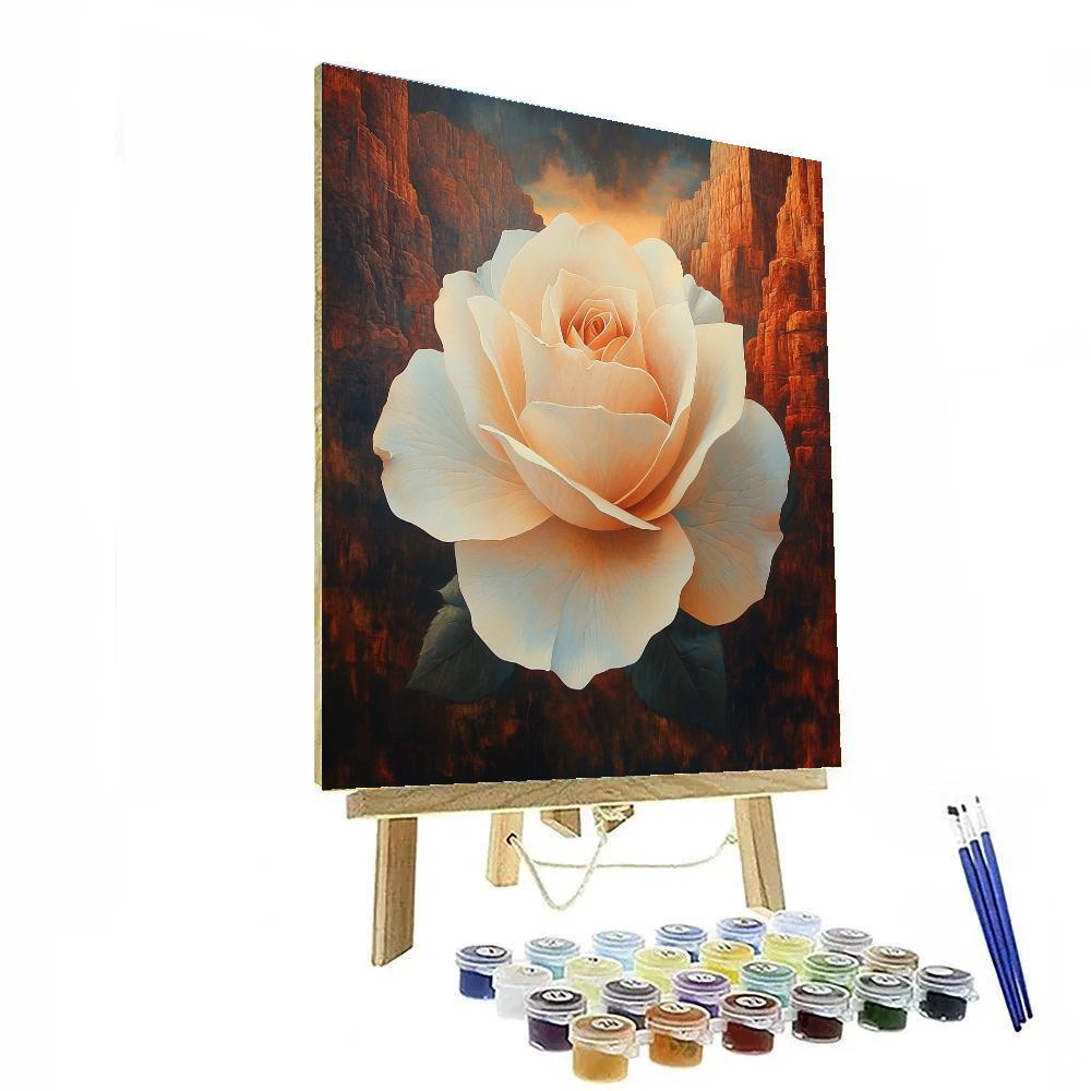 O’Keeffe Inspired Canyon Rose paint by color