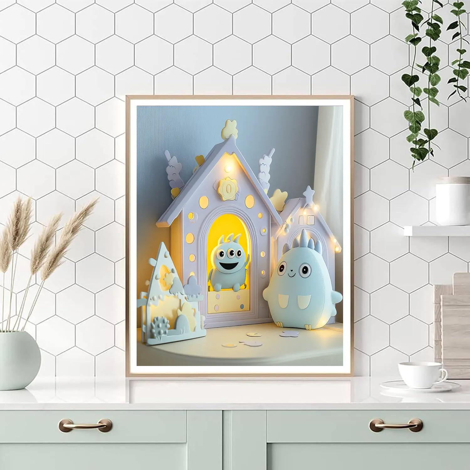 Boo And Mike Monster Doorway Disney Inspired Painting by numbers kit