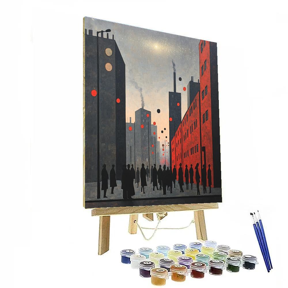 Lowry Inspired Factory Parade Painting by numbers kit