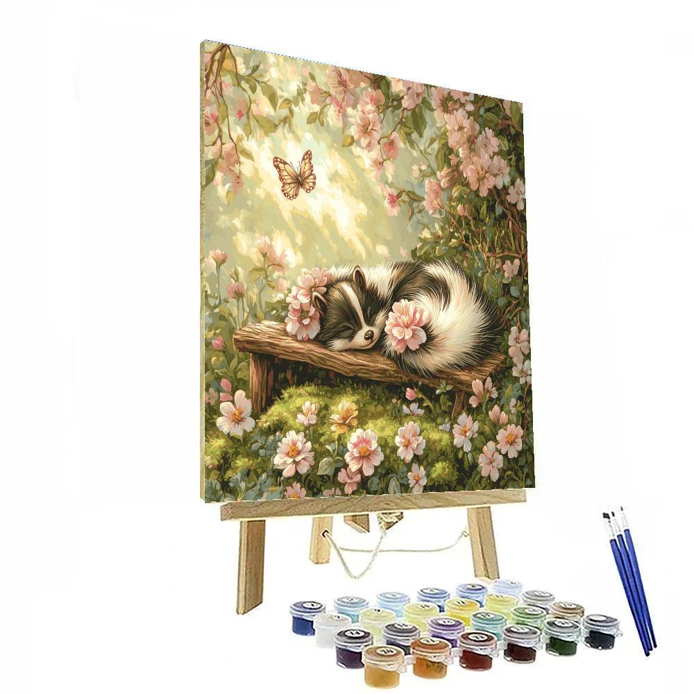 Flower Gentle Nap Disney Inspired paint by number