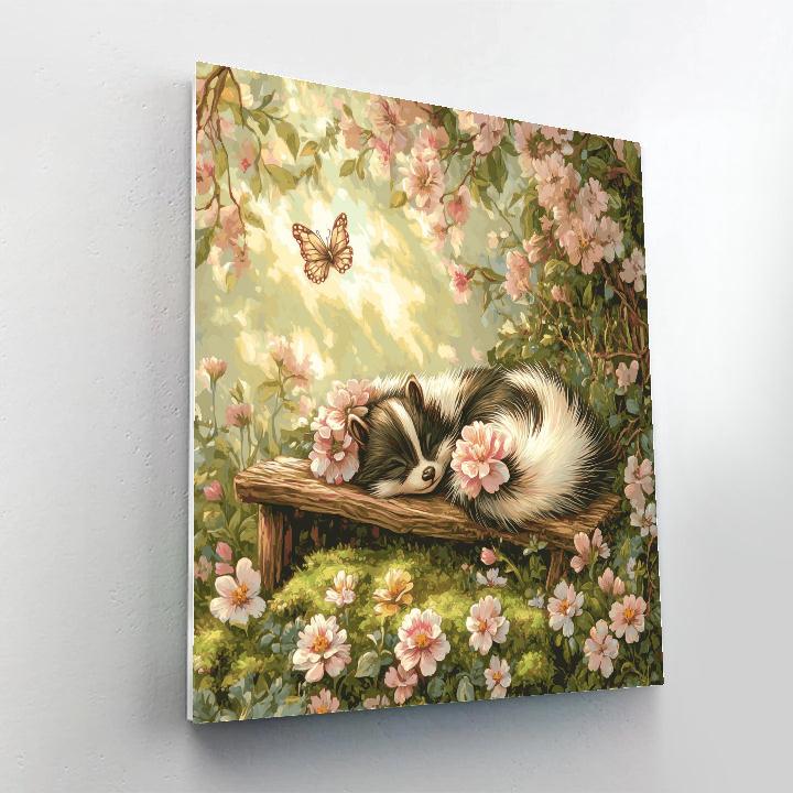 Flower Gentle Nap Disney Inspired paint by number