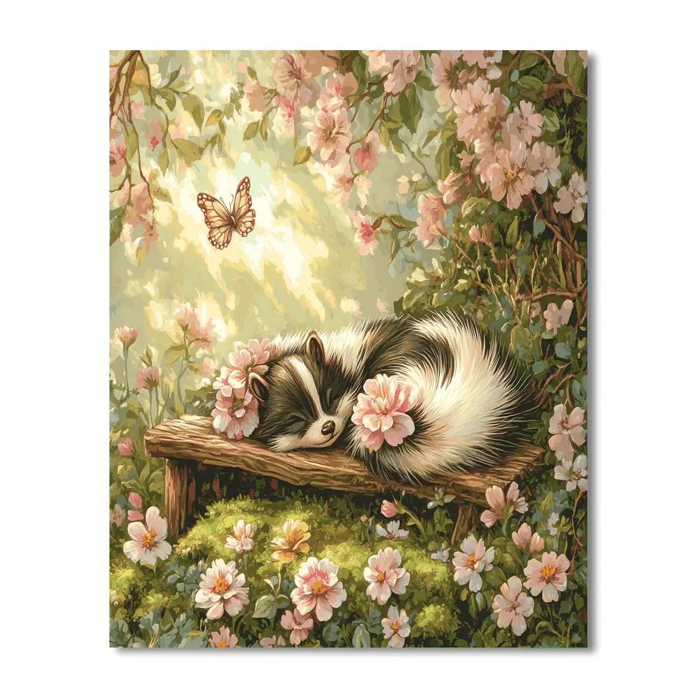 Flower Gentle Nap Disney Inspired paint by number