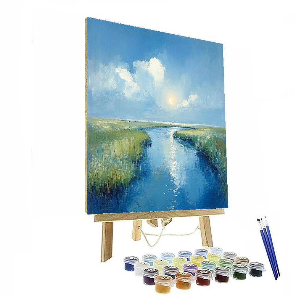 Sisley Inspired Riverbank In Spring paint by number