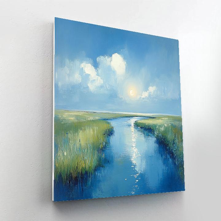 Sisley Inspired Riverbank In Spring paint by number
