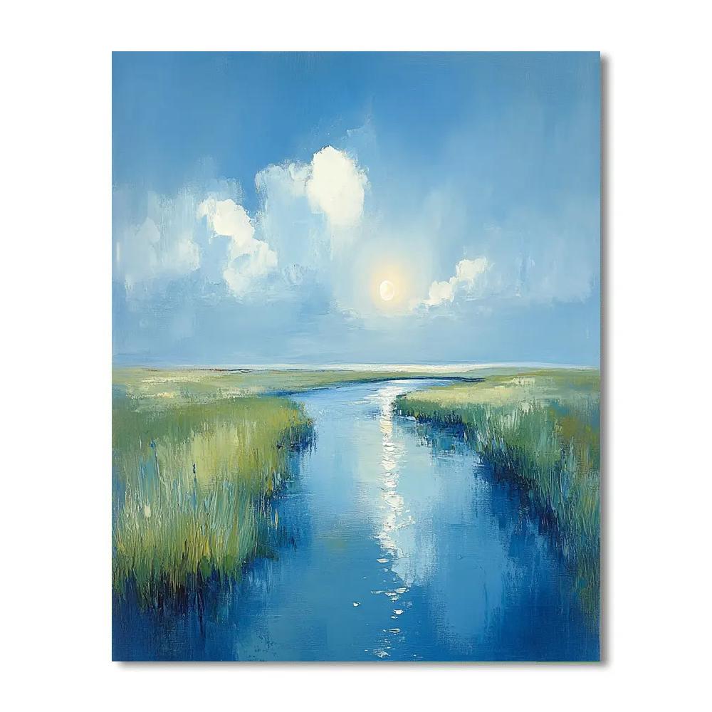 Sisley Inspired Riverbank In Spring paint by number