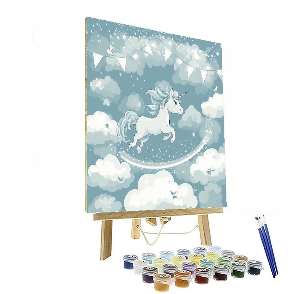 Pegasus Cloud Race Disney Inspired Painting by numbers kit