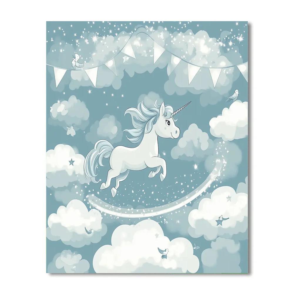 Pegasus Cloud Race Disney Inspired Painting by numbers kit