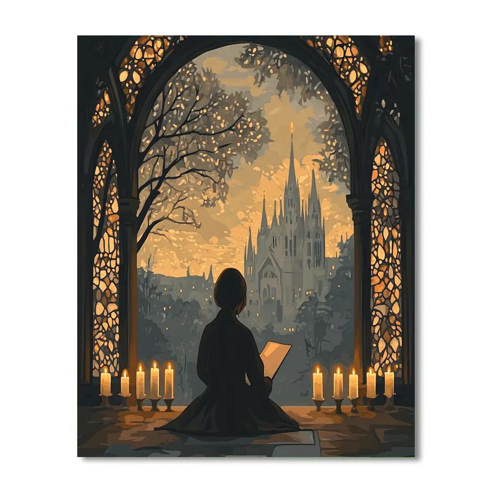Frollo Candlelit Page Disney Inspired paint by color