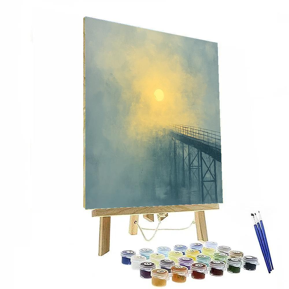 Turner Inspired Mist And Iron Bridge painting number kit