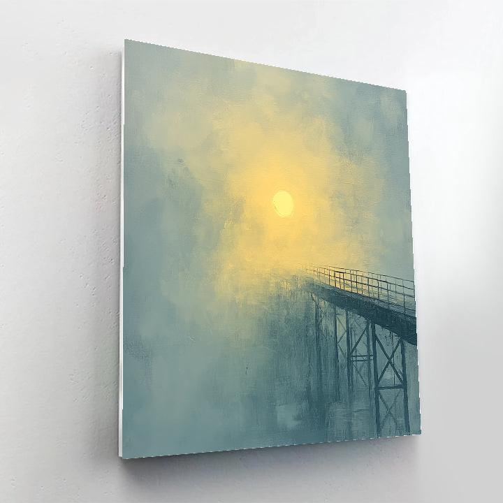 Turner Inspired Mist And Iron Bridge painting number kit