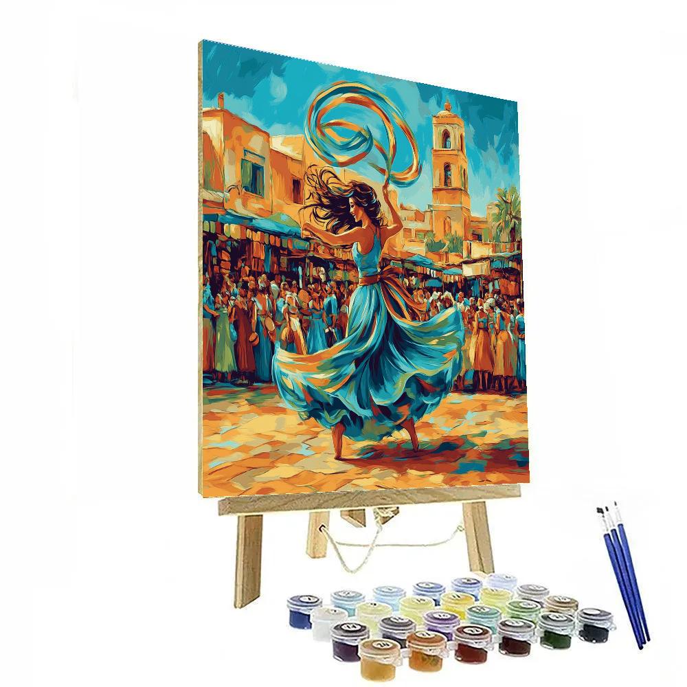 Esmeralda Market Dance Disney Inspired DIY paint by numbers