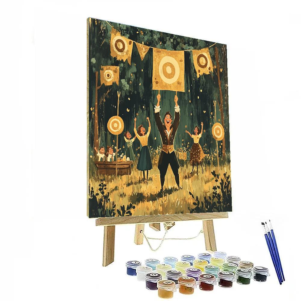 Gaston Meadow Challenge Disney Inspired paint by numbers