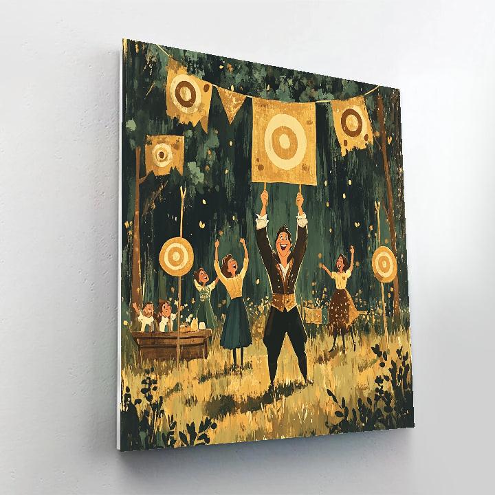 Gaston Meadow Challenge Disney Inspired paint by numbers