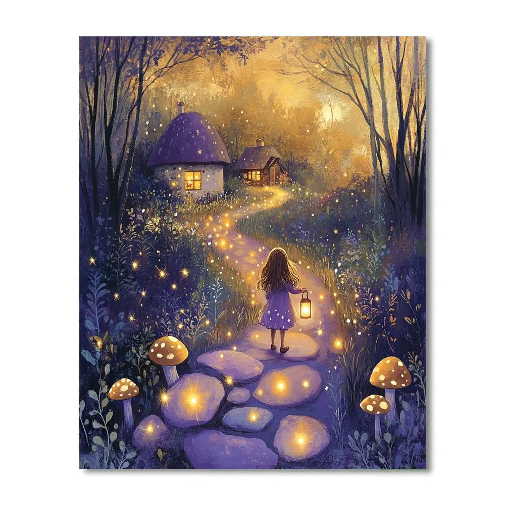 MIRIAM Little Lantern Walk Disney Inspired Painting by numbers kit