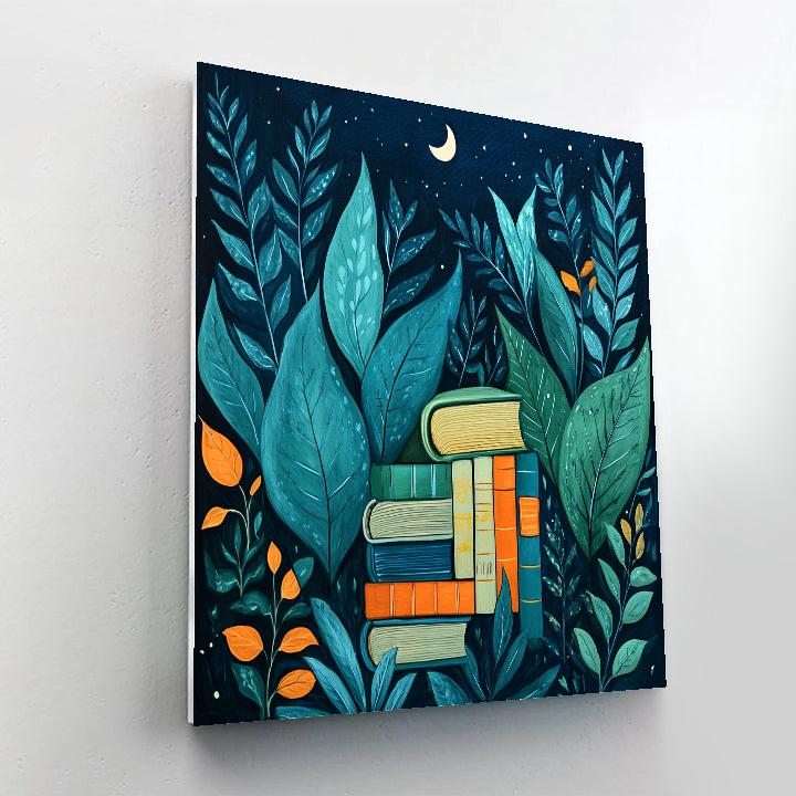 Rousseau Inspired Jungle Library paint by numbers