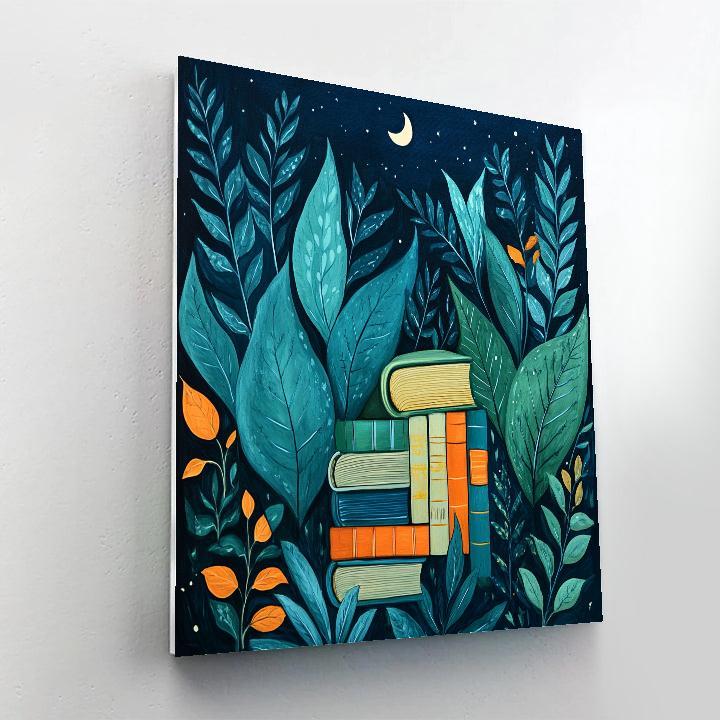 Rousseau Inspired Jungle Library paint by numbers