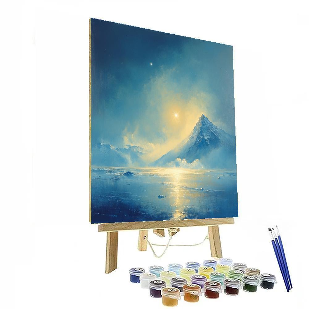 Turner Inspired Glacier Sunbreak Paint by numbers art