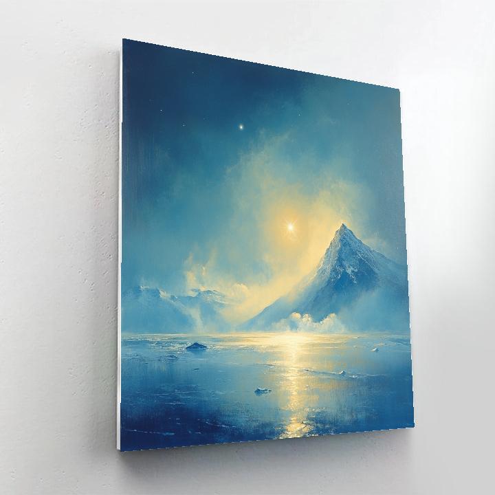 Turner Inspired Glacier Sunbreak Paint by numbers art