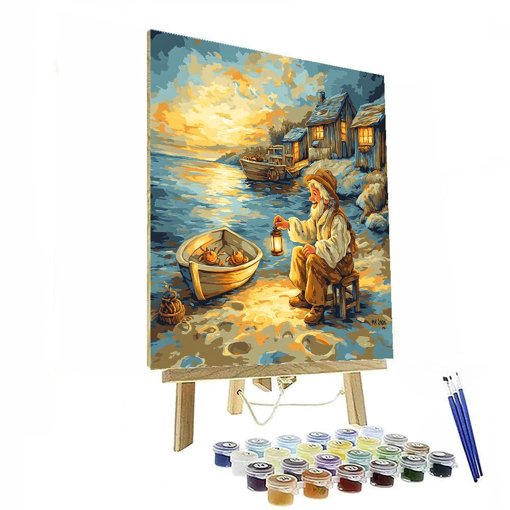 Mr Smee Gentle Guide Disney Inspired DIY paint by numbers