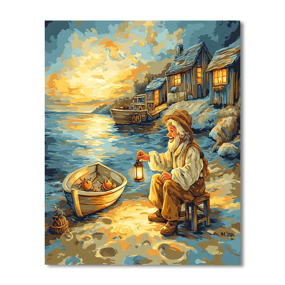 Mr Smee Gentle Guide Disney Inspired DIY paint by numbers