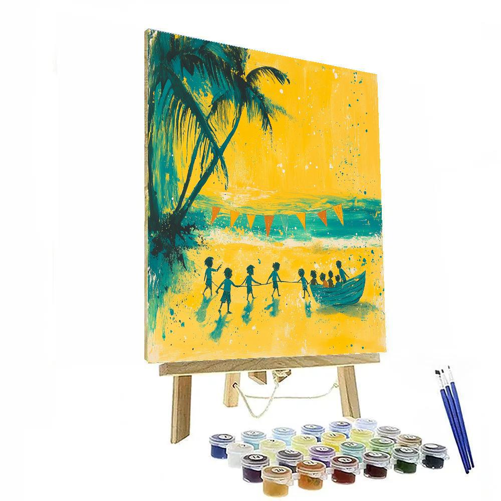 Smee And Lost Boys Friendly Tug Disney Inspired Paint by numbers kits