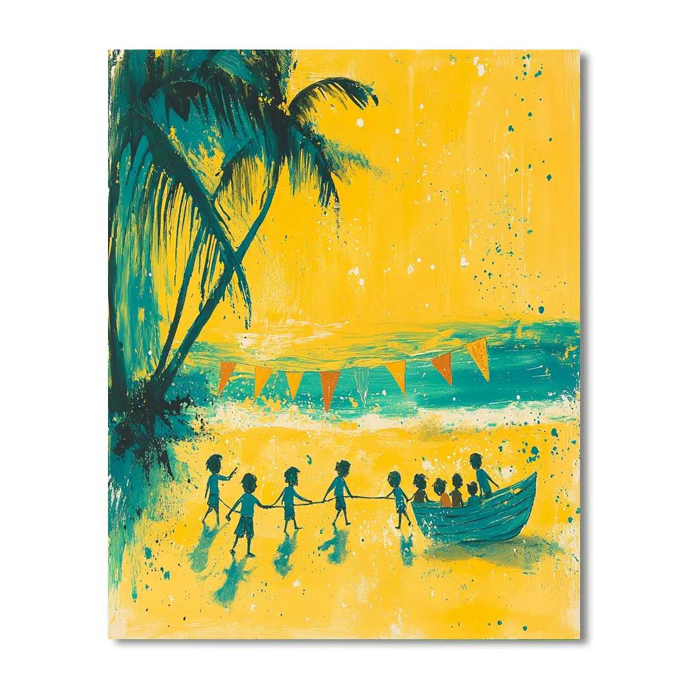 Smee And Lost Boys Friendly Tug Disney Inspired Paint by numbers kits