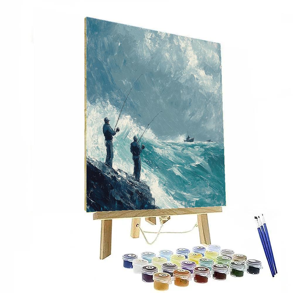 Winslow Homer Inspired Storm Fishing Paint by numbers kits