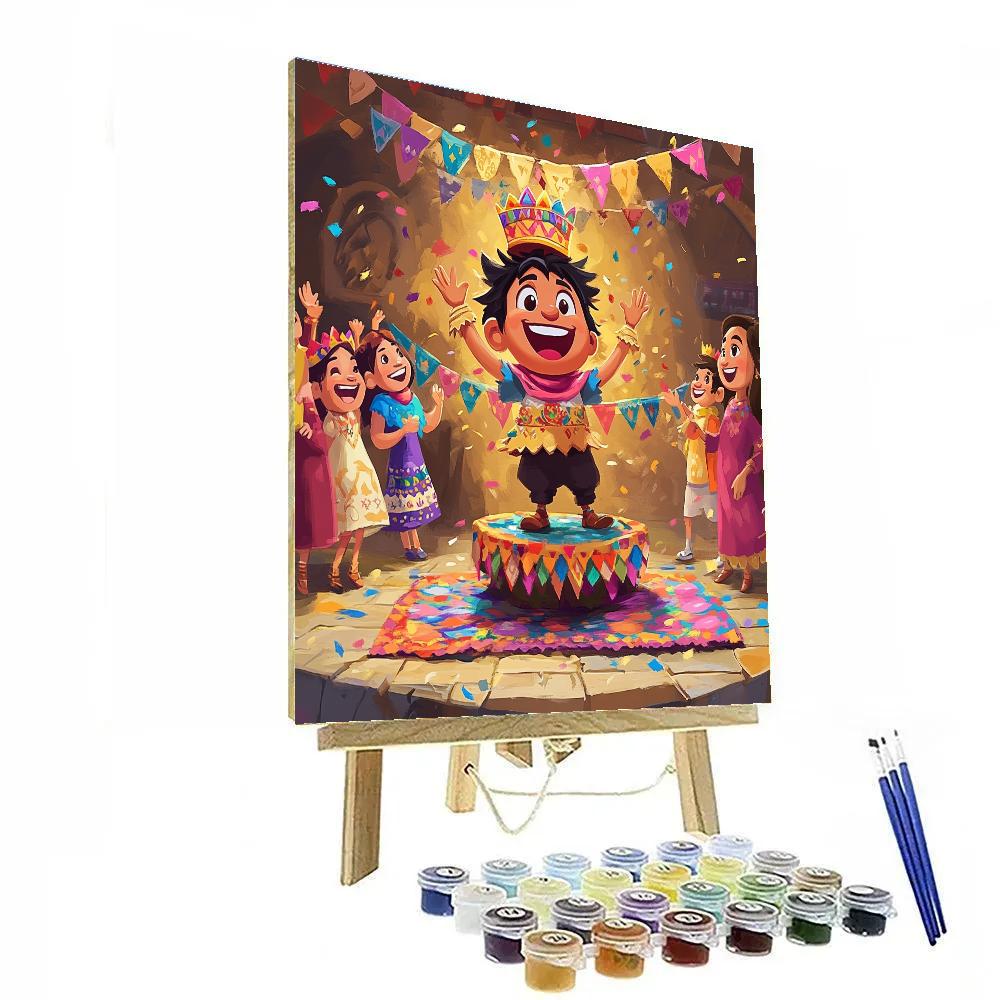 Kuzco Royal Llama Birthday Disney Inspired Painting by numbers kit