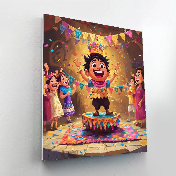 Kuzco Royal Llama Birthday Disney Inspired Painting by numbers kit