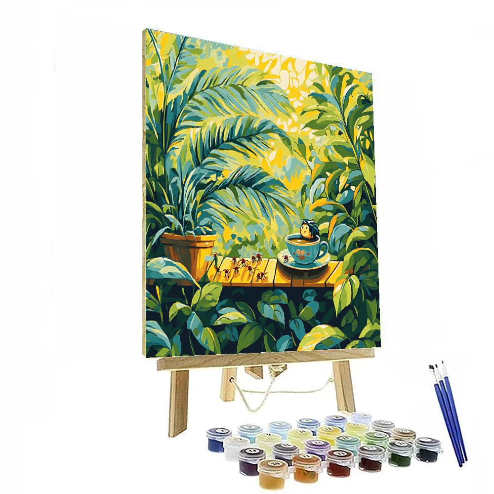 Arrietty Garden Roof Disney Inspired Paint by numbers art